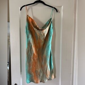 Multicolor Slip Dress